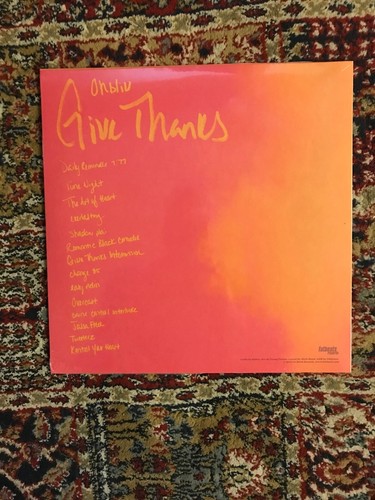 OHBLIV ~ Give Thanks NEW VINYL LP Pink White Swirl Vinyl Ltd Ed 100 Fat Beats - Picture 4 of 4