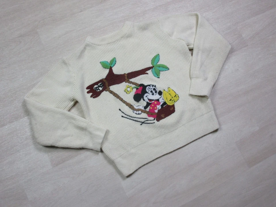 复古沃尔特迪斯尼制作 (M) 毛衣 1970 年代米妮美国人物 — 第 2/4 张图片