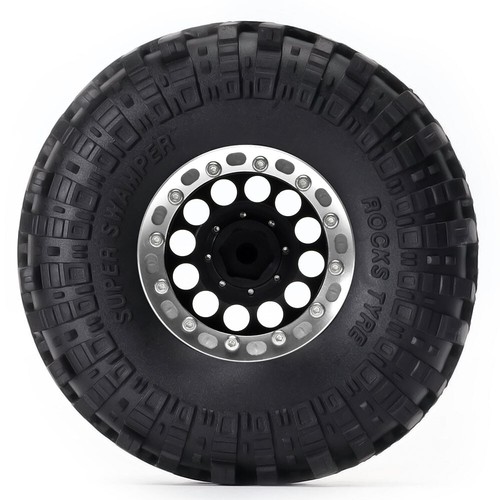 RC Rock Crawler 4×1060-7035 1.9" Alloy Wheel Rim Lock Supper Swamper Rocks Tires - Foto 66 di 67