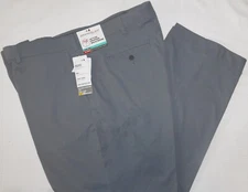 Grand Slam Performance Golf Pants Stretch Wicking Gripper Waist Big & Tall Gray