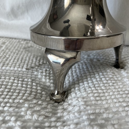 Antique 50s Fancy Coffee Pot 4 Legs Hanging Handles Spicket Make A Lamp-vase. - Picture 5 of 12