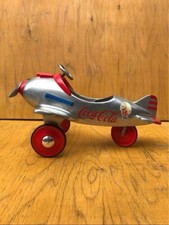 Vintage Coca Cola aluminium die cast Pedal Plane size 31 x 23 x 19cm No Box used