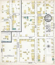1892 Town Map of Forest City Susquehanna County Pennsylvania