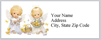 Personalized Address Labels Baby Angels Easter (bx 127) | eBay