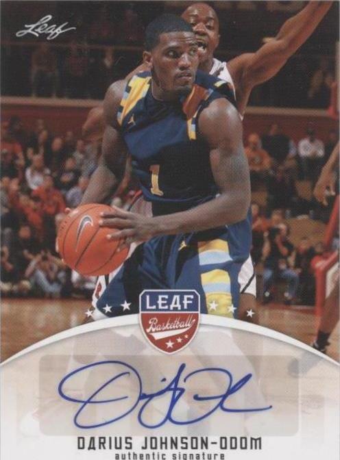 2012 Leaf - Darius Johnson-Odom #BA-DJO - 1 of 2