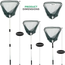 Fishing Net Pond Swimming Pool Cleaner Leaves Collector Remover Skimmer Handheld