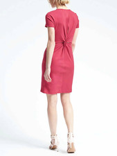 Banana Republic Berry Ponte Sheath Twist Party Travel Dress #783471 NWT! 12