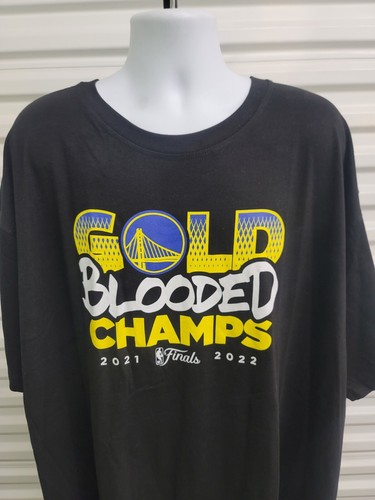 Golden State Warriors Fanatics Gold Blooded Champs NBA Basketball T-shirt 5X - Picture 3 of 9