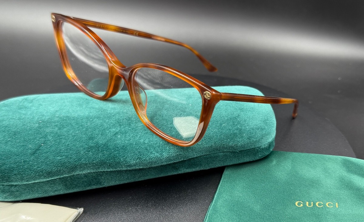 Gucci GG 0026O 006 Havana Brown Eyeglasses | eBay display picture 1