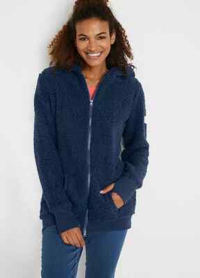 FREEMANS Blue Teddy Fleece Jacket  UK 10    (ccc493)
