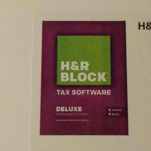 2015 H&R Block Deluxe + State Tax Software Key Card - 1 License **NEW SEALED** - Afbeelding 3 van 7