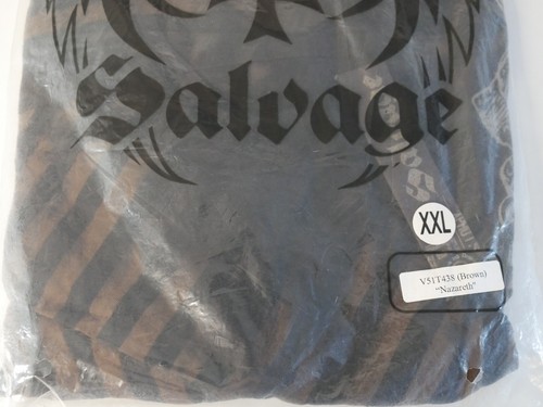 Genuine Vintage Salvage Brand T Shirt "Nazareth" Brown V51T438 Size XXL - Picture 11 of 14