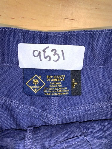 Boy Scouts of America Cub Scouts Cargo Shorts Youth 4 Blue Outdoor #9531 - Picture 2 of 7