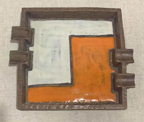 Bitossi Aldo Londi Mondrian Mid Century Ashtray For Raymor