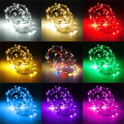 Solar LED String Lights Copper Wire Waterproof Outdoor Fairy LED Decor Garland - Picture 19 of 36