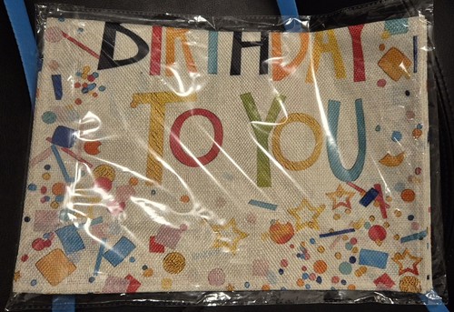 Tischläufer "Happy Birthday To You", 33 x 122 cm, bunt Geburtstag (NEU/OVP) Deko