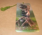 New 3D Lenticular Bookmark, Black Bears, with Tassle - Image Pops Right Out