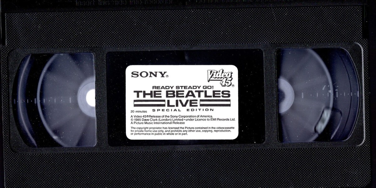 「THE BEATLES LIVE BEST」VHS The Beatles Live VHS Classic Rock SVS Video 45 Ready Steady