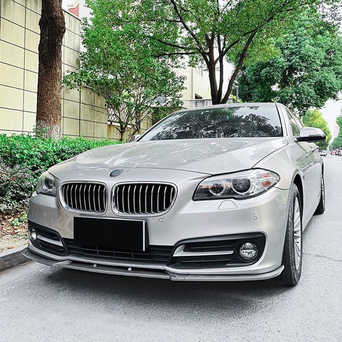 Front Bumper Spoiler Lip For BMW 5 Series F10 F11 LCI 2015-2017 Carbon Look sng - Picture 11 of 13