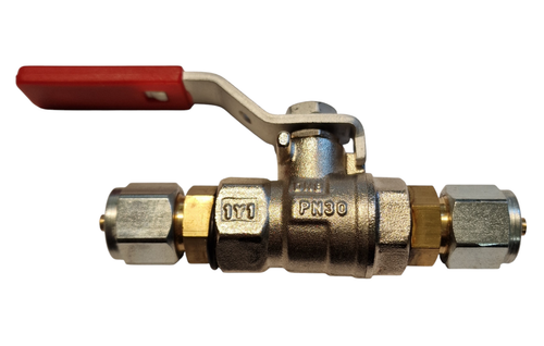 Kugelhahn für FARO D8 Gasschlauch. FARO D8 Gas Hose Ball Valve - Picture 2 of 2