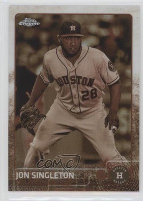 2015 Topps Chrome Sepia Refractor Jon Singleton #40 y8e
