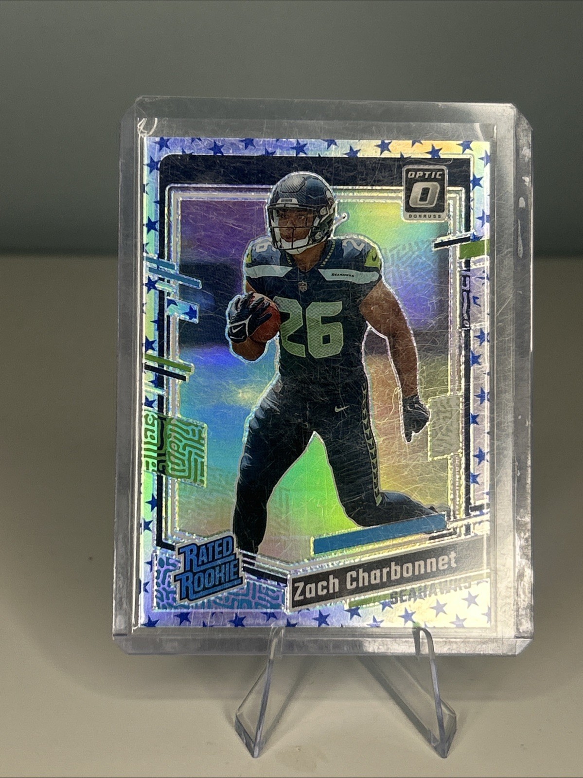 2023 Panini Donruss Optic - Rated Rookie Zach Charbonnet #294 Stars Prizm (RC)