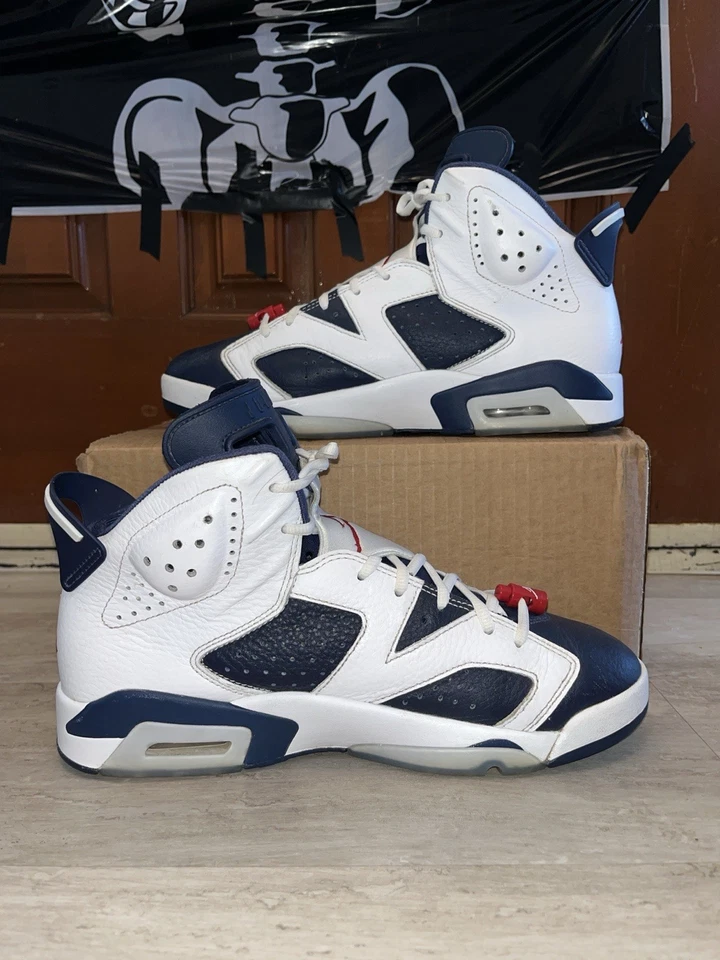 Air Jordan 6 Retro Olímpico 2024 Hombre Talla 10.5 Foto 2 de 4