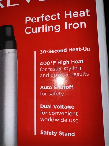REVLON Perfect Heat Curling Iron 1" Ceramic Barrel Perfect Heat Curling Iron - Picture 8 of 10