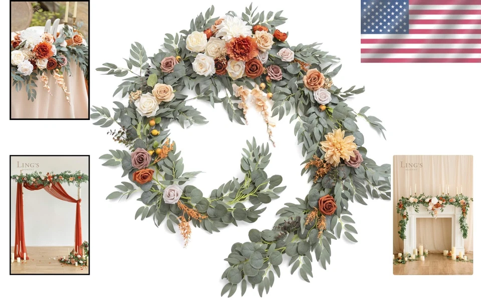 Guirlanda flexível de flores de salgueiro - Decoração de casamento - Imagem 2 de 4