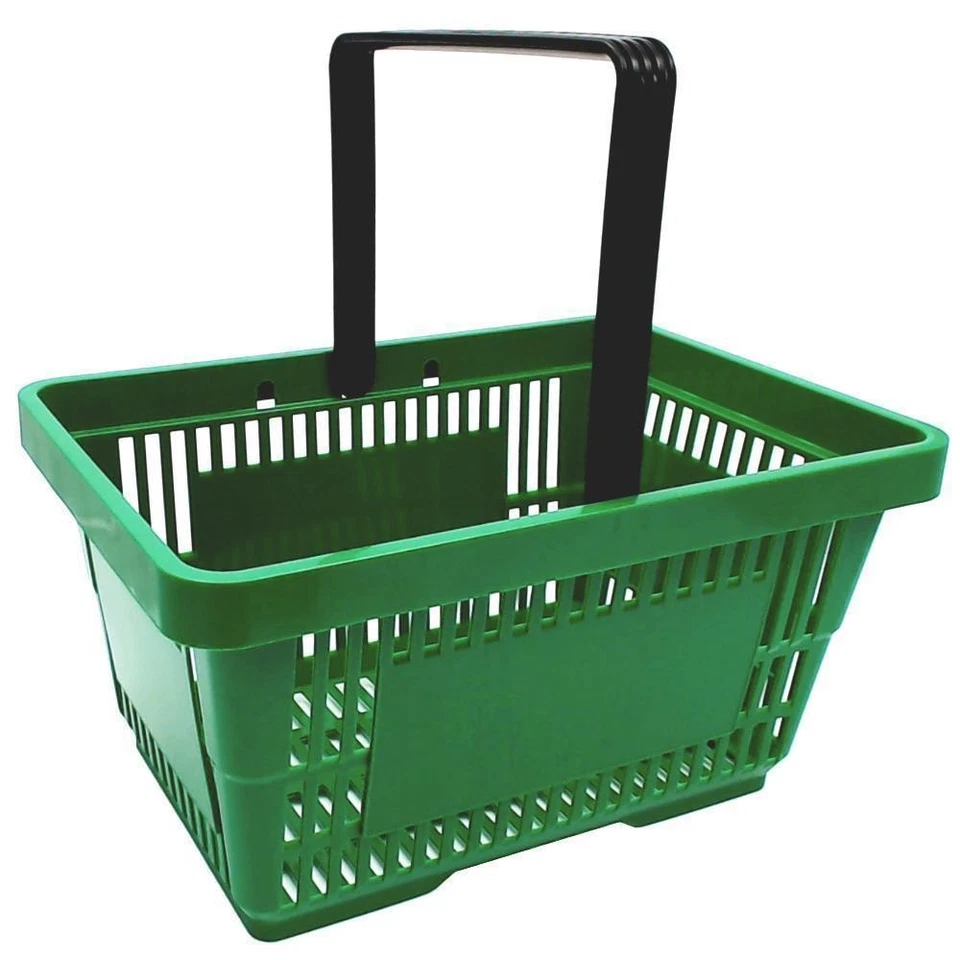 GEBAR VK013= grüner Einkaufskörbe mit 1 Tragegriff Einkaufskorb grün Tragekörbe Korb