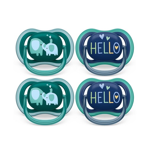 Philips Ultra Air Pacifier - 4 x Light, Breathable Baby Pacifiers for Babies ...