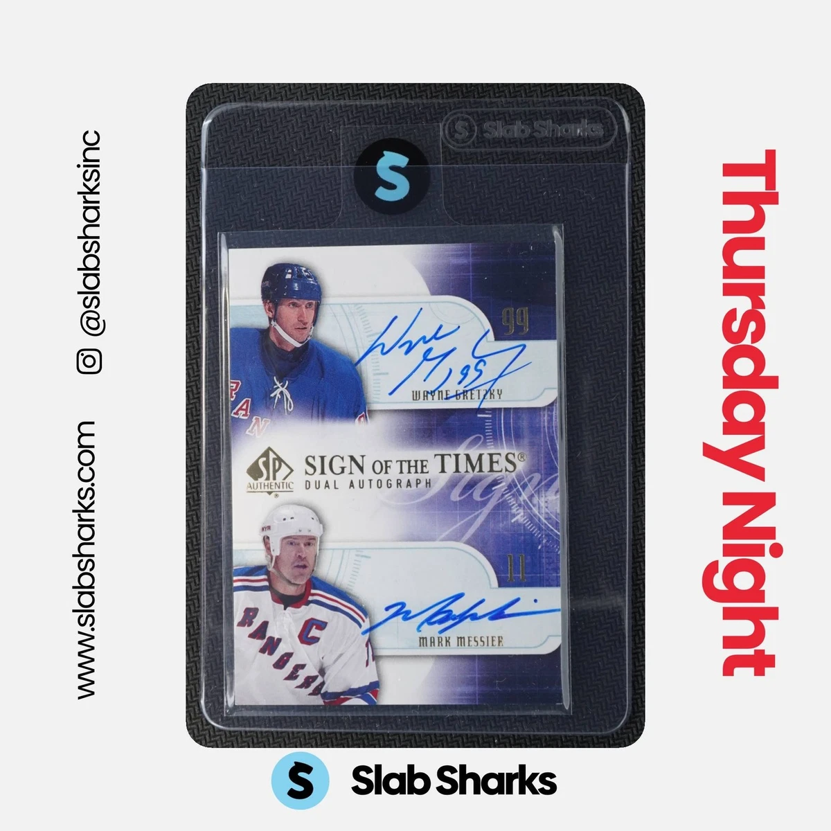 Mark Messier Ice Hockey Autographed Sports Trading Card Singles