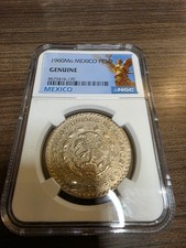 1960 Toned Mo Mexico Peso Silver NGC Genuine