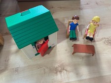 Rare Vintage Little Tikes Doll Family Figures Play House Chairs & Table