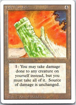 Jade Monolith - R - MTG: Revised Edition (3ED - ) 1994 [LP]