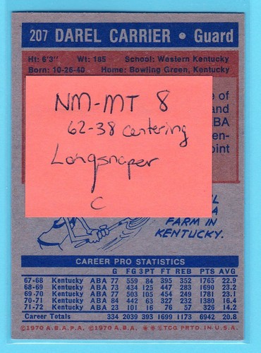 1972-73 TOPPS BASKETBALL CARD SINGLES COMPLETE YOUR SET U-PICK UPDATED 8/28 - Picture 309 of 351