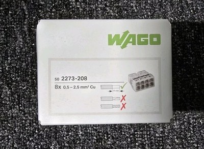 WAGO Steckklemmen 2273-208, 8-polig, 0,5...2,5 mm², 50 Stück