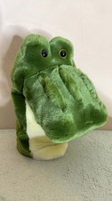 AURORA Glade the Crocodile Alligator Hand Puppet Stuffed Plush Green 10" w/Tag