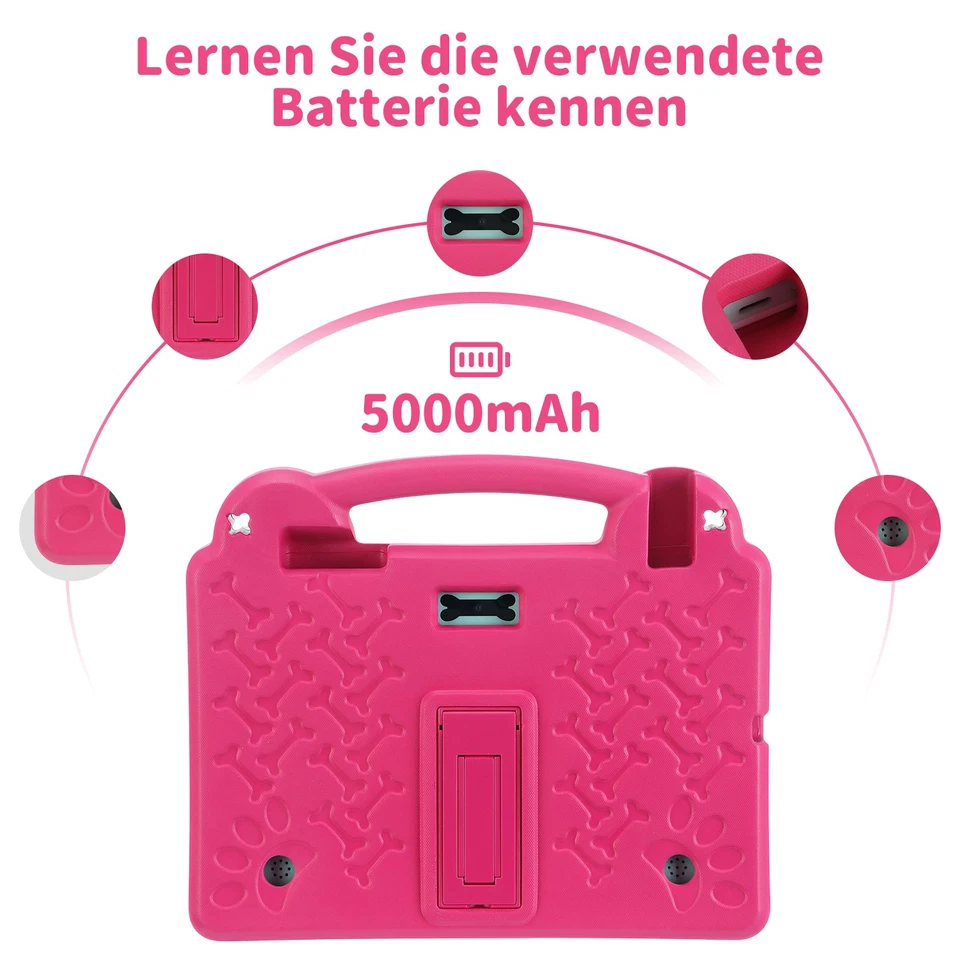 10.1 Zoll Kinder Tablet Andriod 15 8GB+64GB 5000mAh Octa-Core Wifi6 Bluetooth DE - Bild 3 von 4