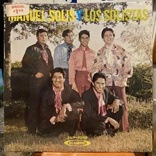 Manuel Solis Y Los Solistas 1968 LP In Original Shrink VG+ Tejano Tex Mex