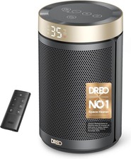 Dreo 1500W Electric Space Heater 70° Oscillation Remote PTC Ceramic 3-Mode GOLD