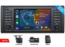 Autoradio GPS OBD+DVR+Eonon E39X7 7" IPS Android 14 per BMW Serie 5 E39