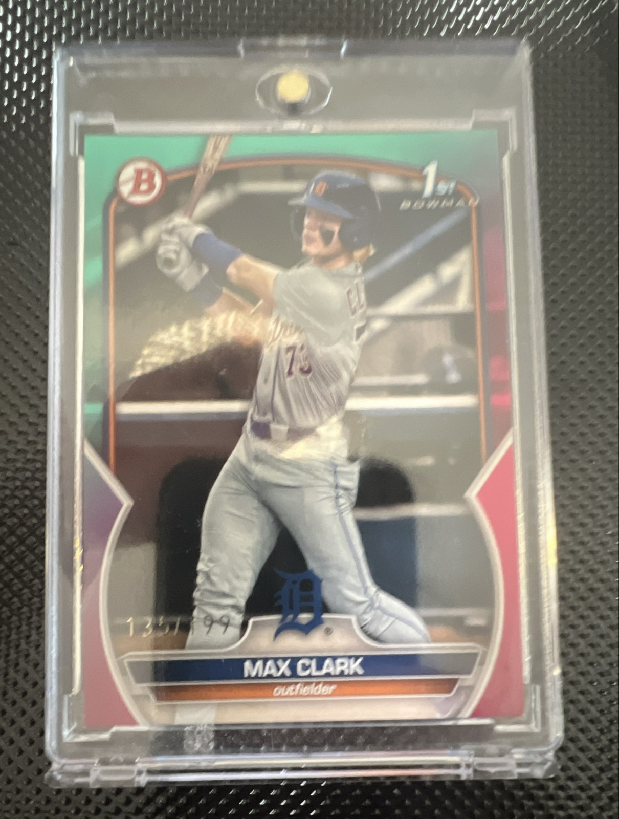 🔥2023 Bowman Draft - Max Clark #BD-76 Aqua & Pink Gradient 135/199 (RC)🔥