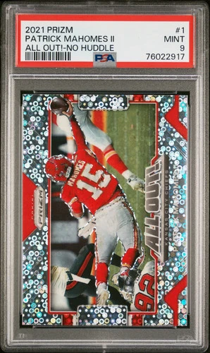 2021 Panini Prizm All Out! Patrick Mahomes II No Huddle #1 PSA 9 MINT Chiefs