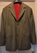 Versace Mens Blazer Jacket. Excellent Condition Hardly Worn. Olive, red inside.