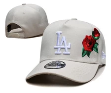 LOS ANGELES LA DODGERS MLB Men's Snap-On Adjustable Curved Brim Baseball Cap