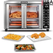 French Door Air Fryer Oven 1700W Multi-Use W/ Digital Controls  Fry Basket