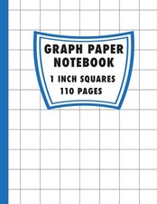 Graph Paper Notebook 1 Inch Squares: Graph paper for kids large 1 inch squares,