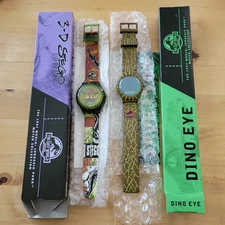 2  New 1997 Jurassic Park The Lost World Burger King Watches Dino Eye 3 D Stego