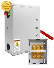 200 Amp Transfer Switch 3P 120/240V 48000W General-Duty Double-Throw Safety